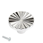 Meubelknop Fresno kunststof Zilver Set 5