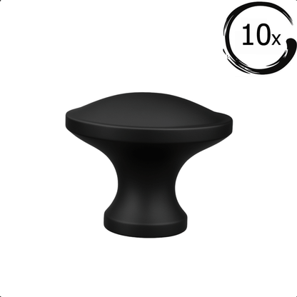 10X Deurknop Rapid Zwart