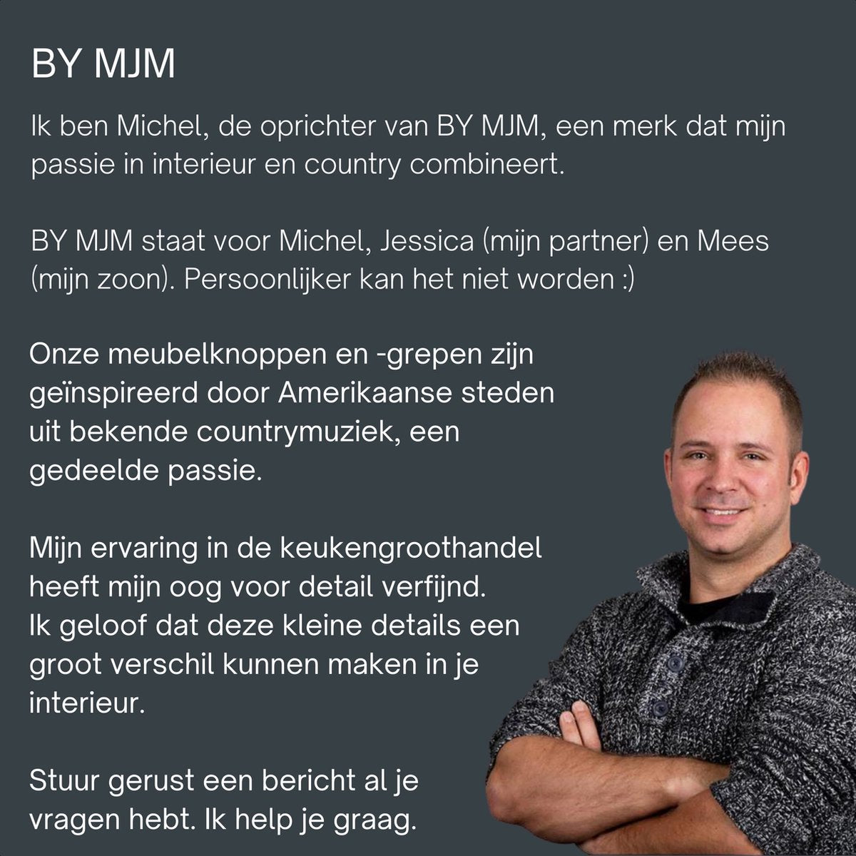 Deurknop Texas Mat Zwart