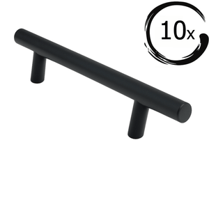 Denver 128 mm Edelstahl Schwarz Set 10