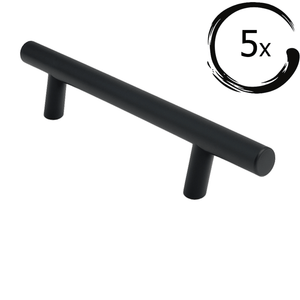 Denver 128 mm Edelstahl Schwarz Set 5