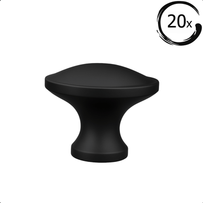 20X Deurknop Rapid Zwart
