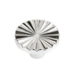 Meubelknop Fresno kunststof Zilver Set 5