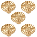 5X Deurknop 35mm Kunststof Goud – Fresno - BY MJM - GMJ97-5