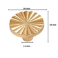Meubelknop Fresno kunststof goud Set 5