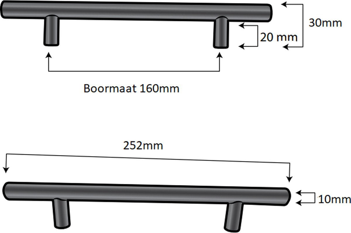 Denver 160 mm Edelstahl Weiß