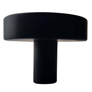 Kreis 40 mm Knopf rund schwarz Set 5