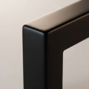 Griff 128 mm Edelstahl Schwarz – Dallas