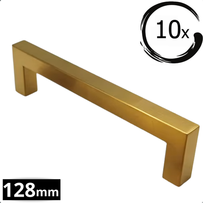 10X Handgreep 128mm RVS Goud – Dallas