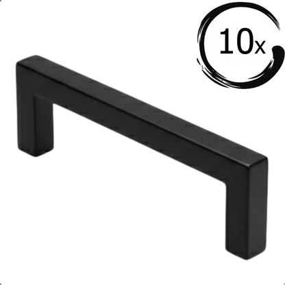 Dallas 128 mm Edelstahl Schwarz Set 10