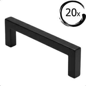 20X Handgreep Dallas 224 mm RVS Zwart