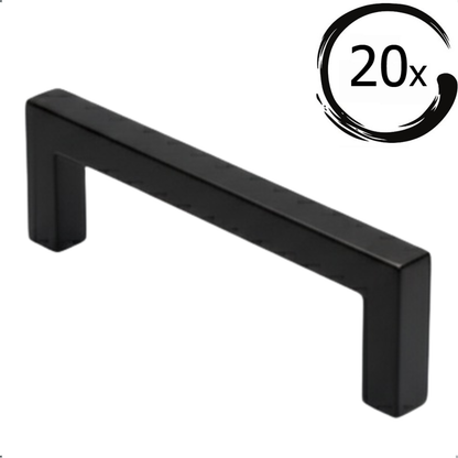 20X Handgreep Dallas 224 mm RVS Zwart