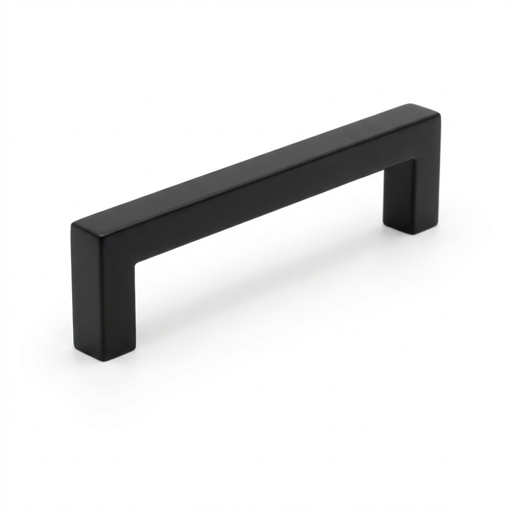Dallas handgreep 128mm zwart RVS detail matte afwerking