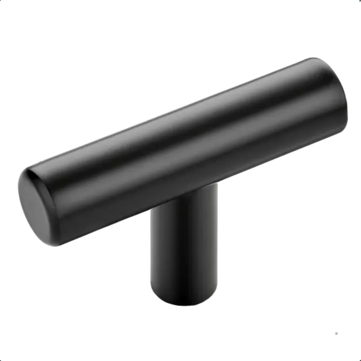20X Türknauf 50mm Edelstahl Schwarz – Denver