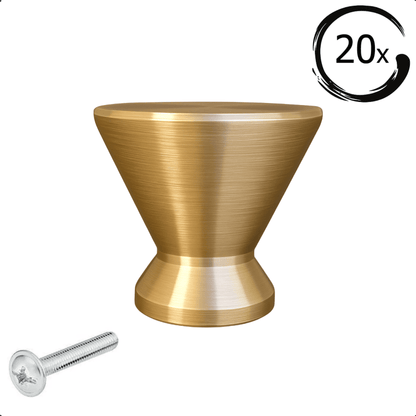 20X Deurknop Dover Goud
