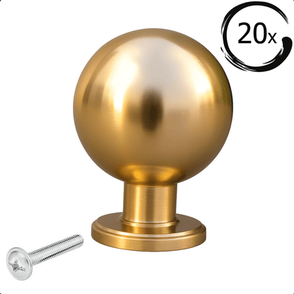 20X Deurknop Meubelknop Madison Goud
