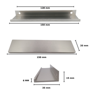 Handgreep Fargo 150 mm Aluminium