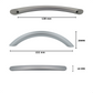 Griff 128 MM Aluminium Slim