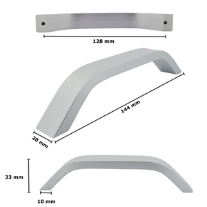 Griff Modern Aluminium matt 128 MM