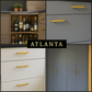 Handgreep Atlanta 128 mm RVS Goud