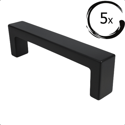 Atlanta 128 mm Edelstahl Schwarz Set 5