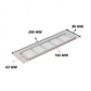 Ventilatierooster Zilver 200x80 Aluminium