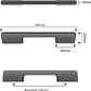 Handgreep Seattle 128 mm Aluminium Wit