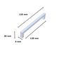 Handgreep Twig 128mm Wit