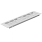 Ventilatierooster Zilver 500x80 Aluminium