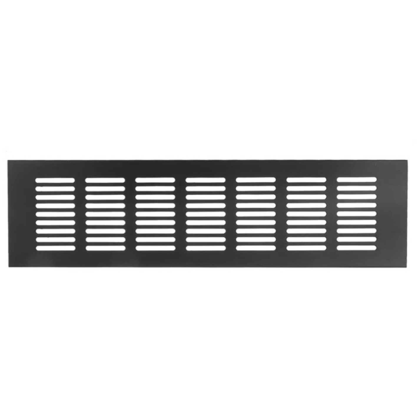 Ventilatierooster Zwart 400x80 Aluminium