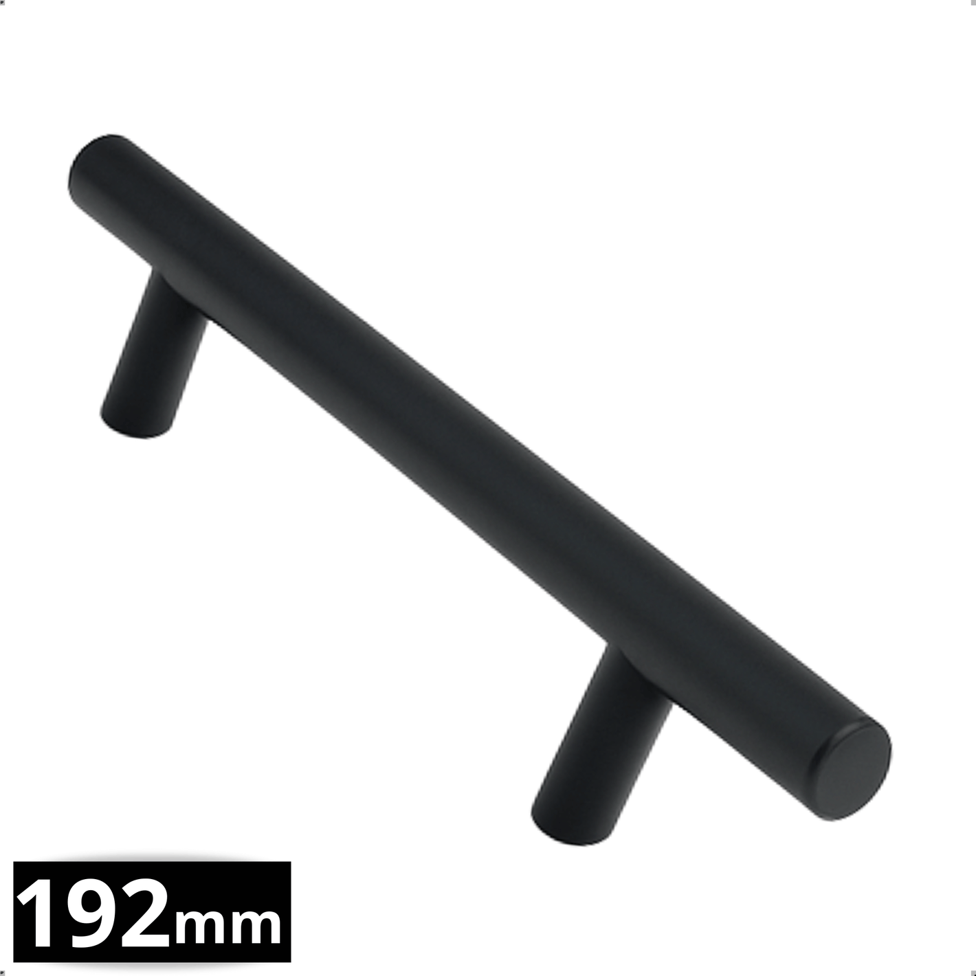 Griff 128 mm Edelstahl Schwarz – Denver