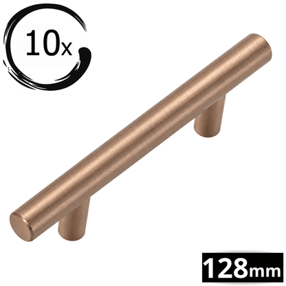 10X Handgreep 128mm Rose Brons – Denver
