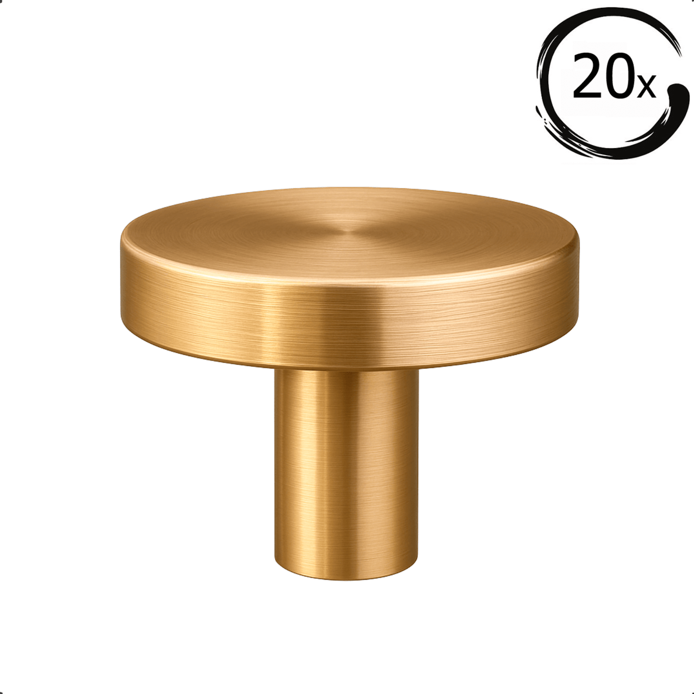 20X Deurknop Harbor Goud