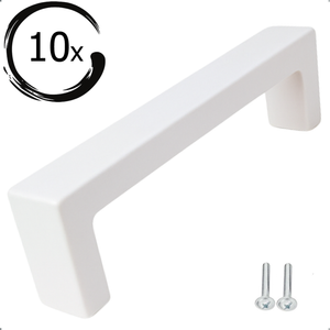 10X Handle Atlanta 96 mm Stainless Steel White