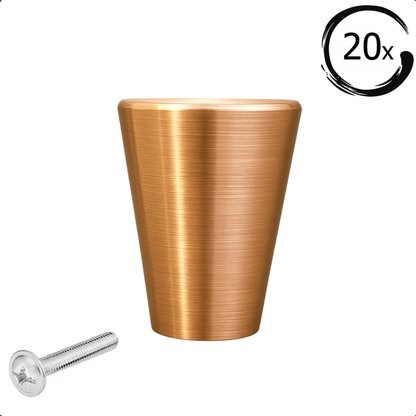 20X Deurknop / Meubelknop Akron Goud
