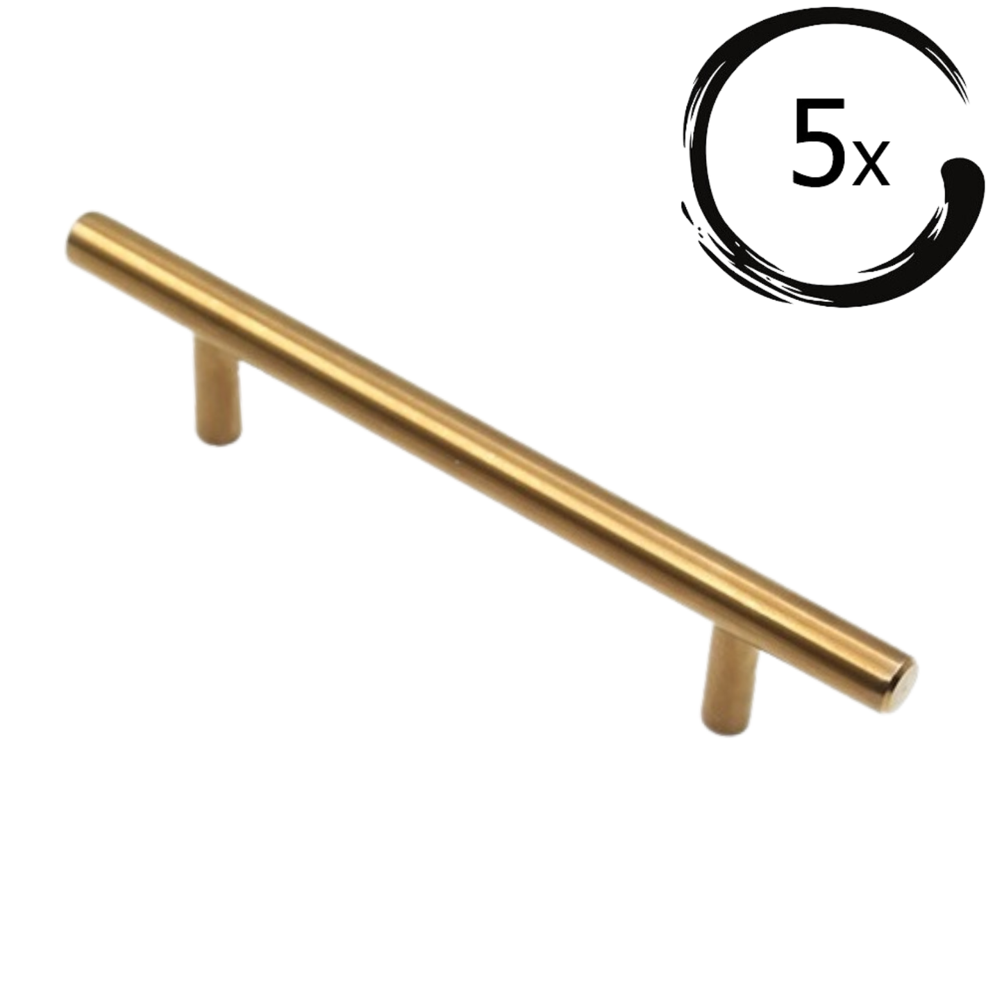 5X Handgreep Denver 160 mm Goud