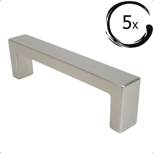 5X Handgreep Atlanta 96 mm RVS