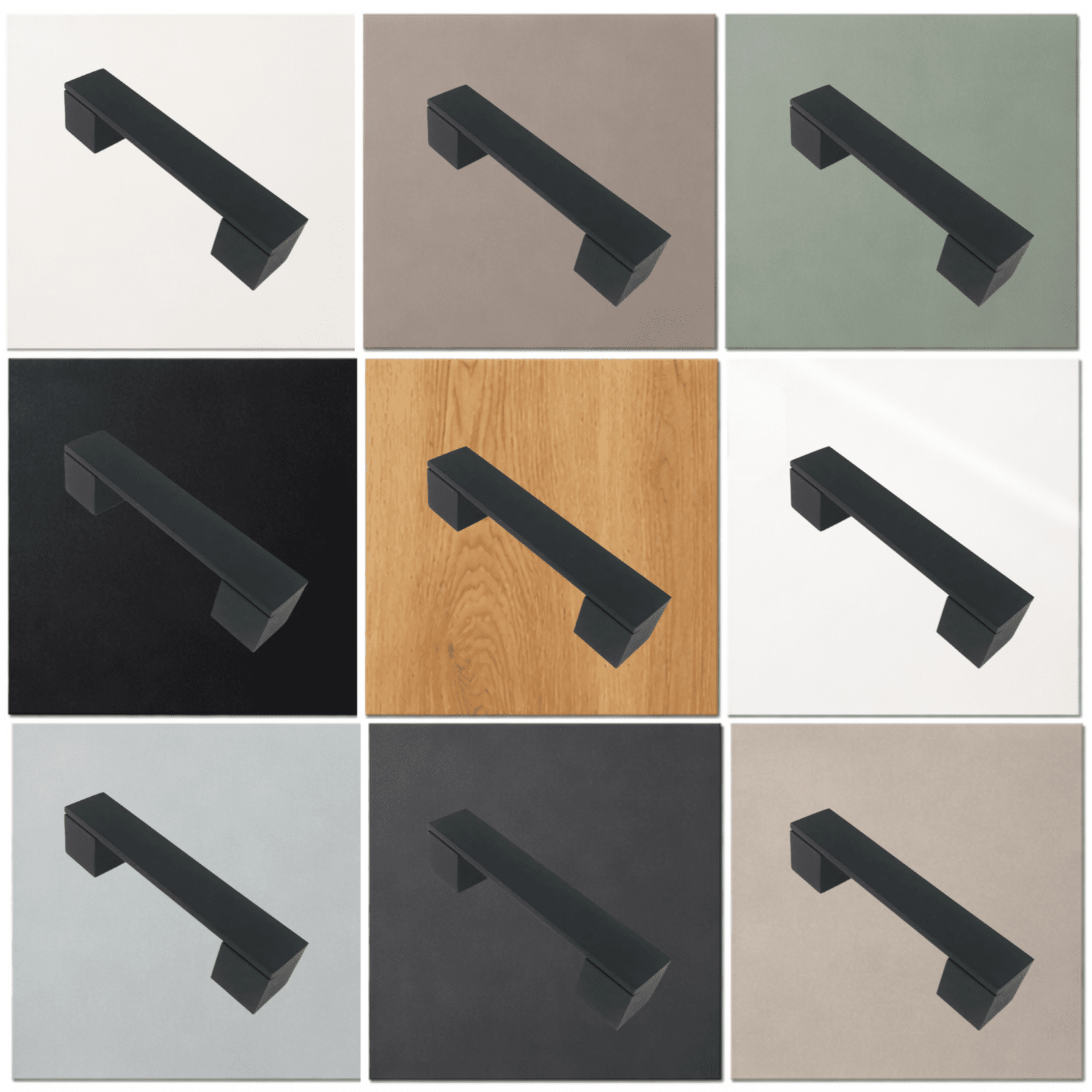 Handgreep 128mm Aluminium Zwart – Austin - BY MJM - GMJ02