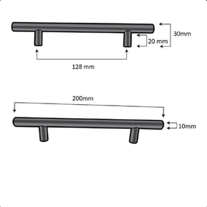 Handgreep 128mm RVS goud met strakke, moderne uitstraling. Ideale keukengreep/kastgreep (handvatten), incl. 2 schroeven en eenvoudig te monteren. Levering uit eigen voorraad; voor 15:00 besteld, morgen in huis. - BY MJM - GMJ43-10