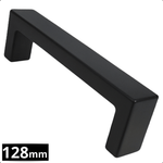 Handgreep 128mm RVS Zwart – Atlanta - BY MJM - GMJ05