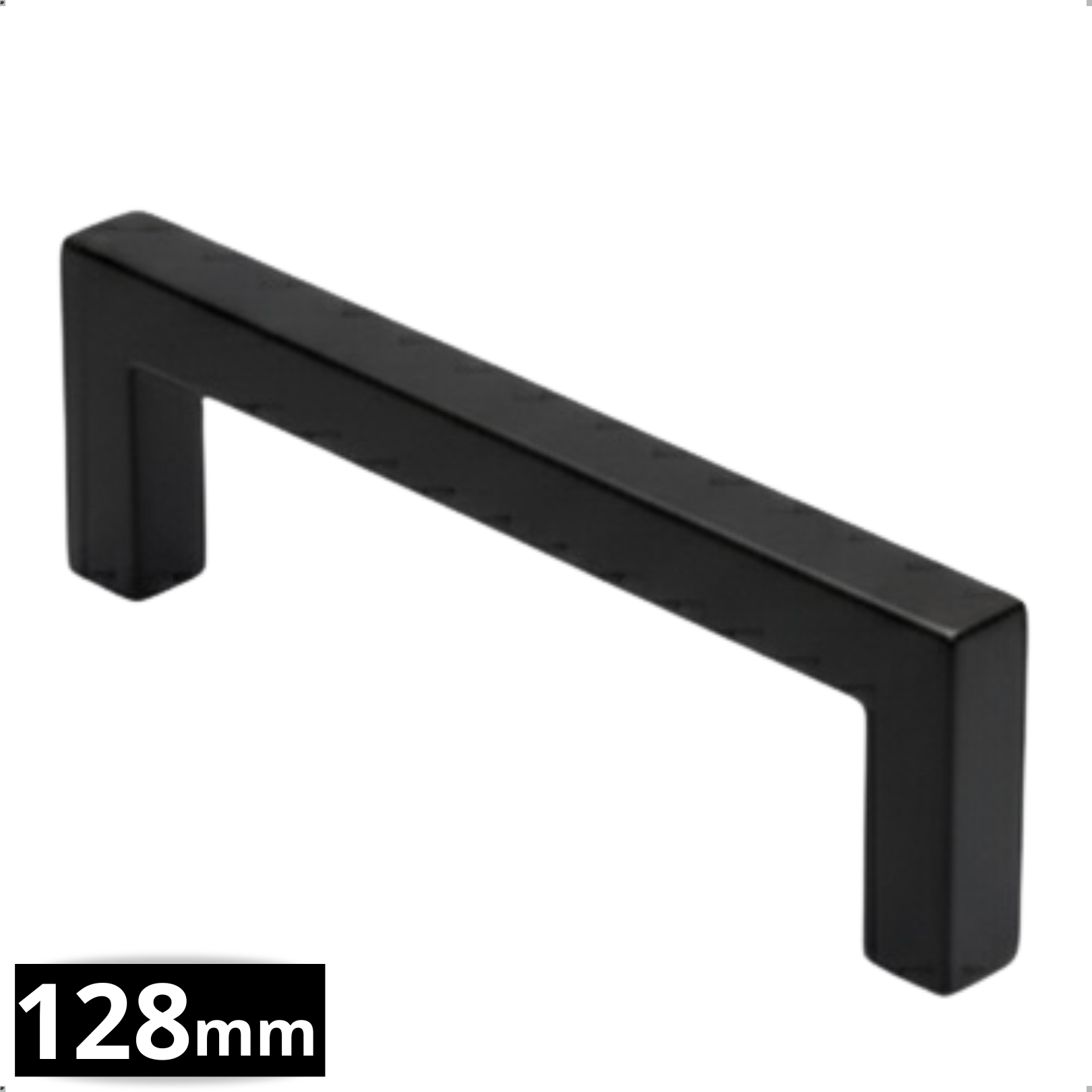 Handgreep 128mm RVS Zwart – Dallas - BY MJM - GMJ04