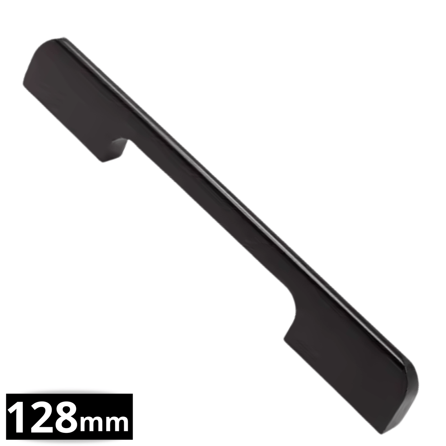 Handgreep 128mm/160mm Aluminium Zwart – Seattle - BY MJM - GMJ03