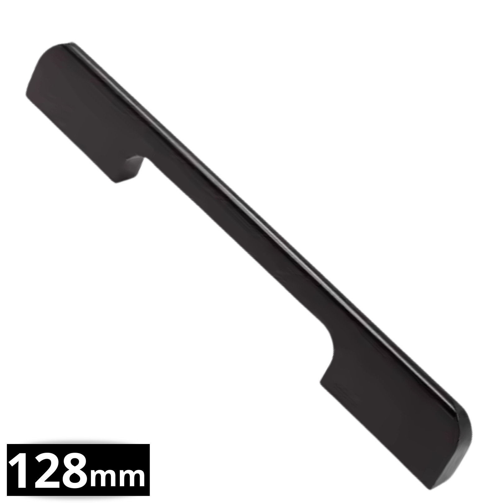 Handgreep 128mm/160mm Aluminium Zwart – Seattle - BY MJM - GMJ03