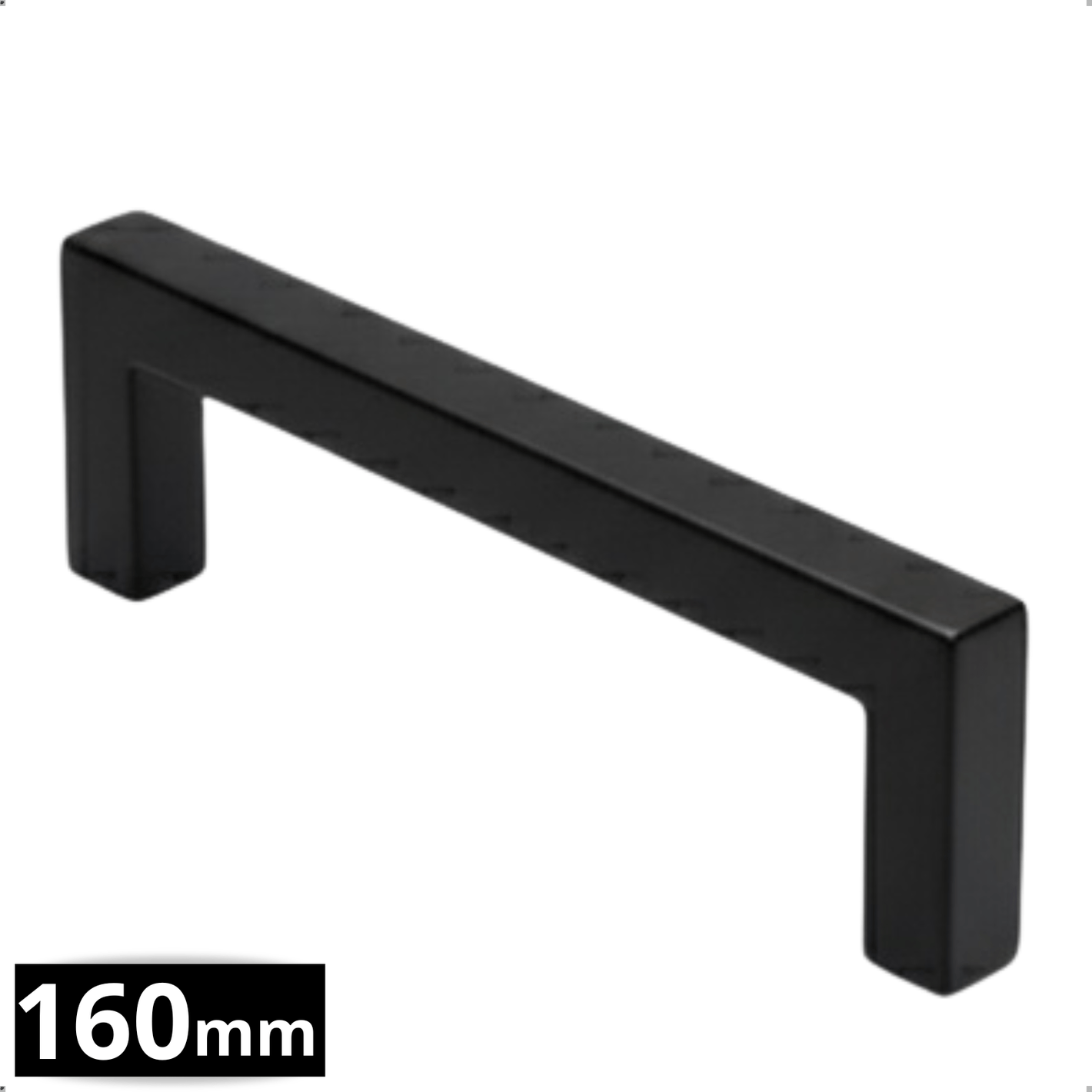 Handgreep 160mm Zwart – Dallas - BY MJM - GMJ28