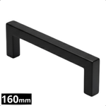 Handgreep 160mm Zwart – Dallas - BY MJM - GMJ28