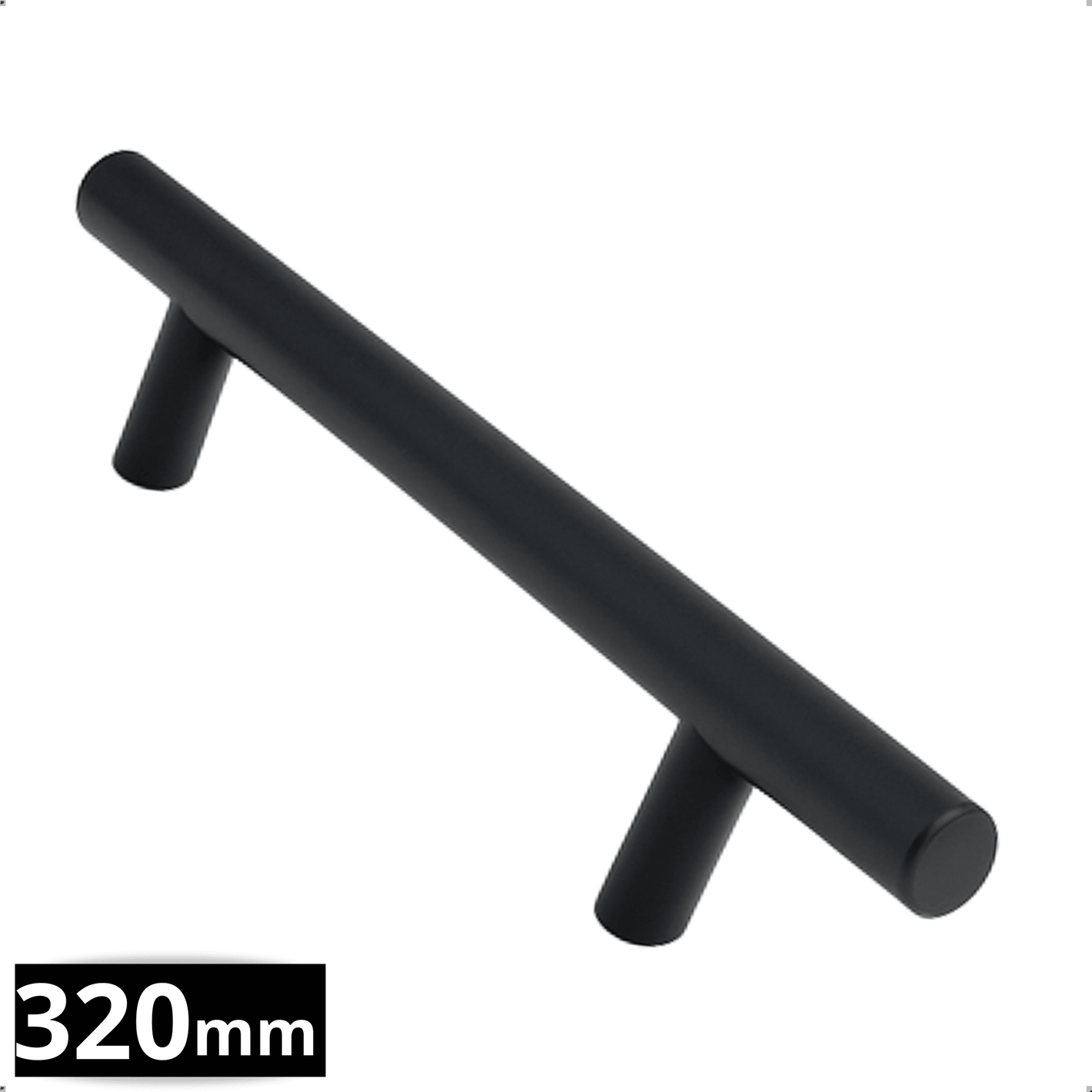 Handgreep 320 RVS Zwart – Denver - BY MJM - GMJ133