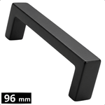 Handgreep 96mm RVS Zwart – Atlanta - BY MJM - GMJ55