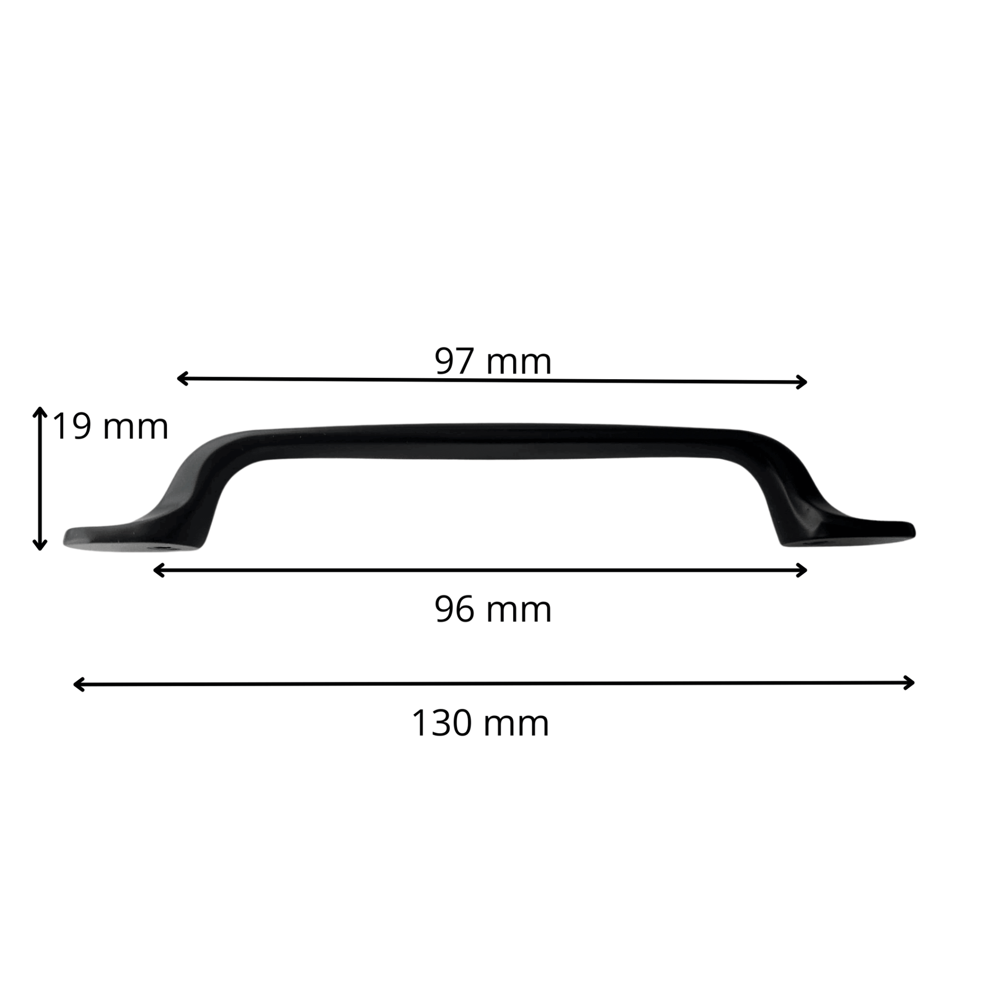 Handgreep 96mm Zwart – Amarillo - BY MJM - GMJ41