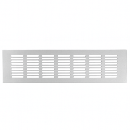 Ventilatierooster Zilver 500x80 Aluminium - BY MJM - MM03