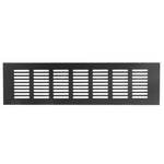 Ventilatierooster Zwart 500x80 Aluminium - BY MJM - MM06